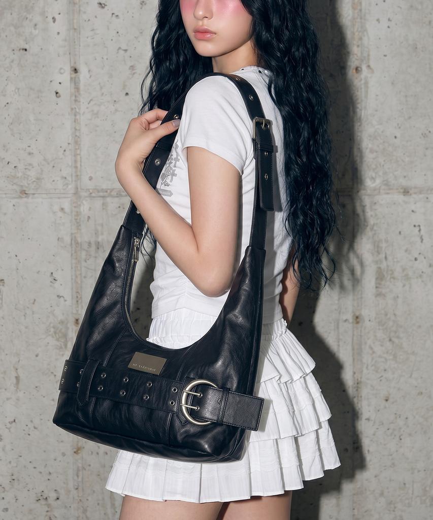 The Green Lab Vintage Y2K Belt Bag [Black]