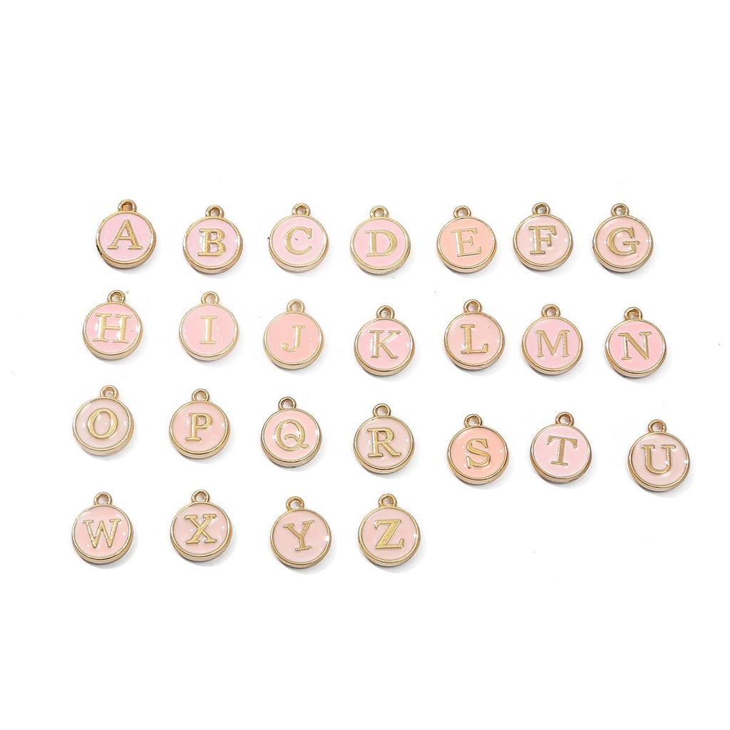 10Pcs 12mm Three Colors 26Letters Accessories For Jewelry Component Making DIY Earring Bracelet Necklace