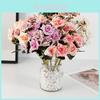 Eleganter Rosenstrauß Seidenblume Heimdeko Für Hochzeitsfotografie Und Event-Styling