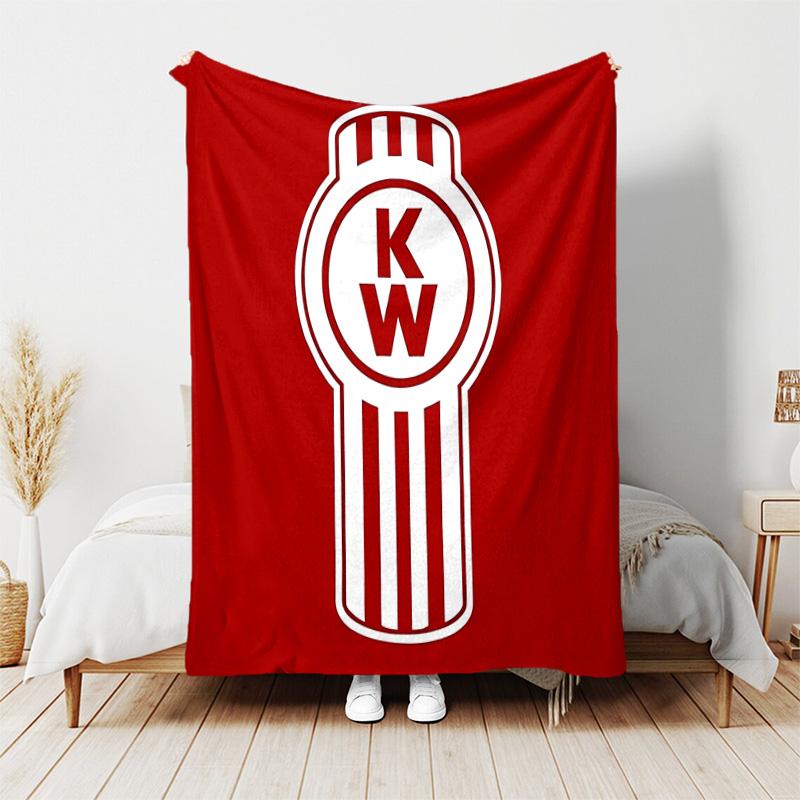 1pc Blanket - Kenworth LOGO Print Design, Lightweight Blanket for Sofa, Bed- Soft &Warm, Gift for All Seasons