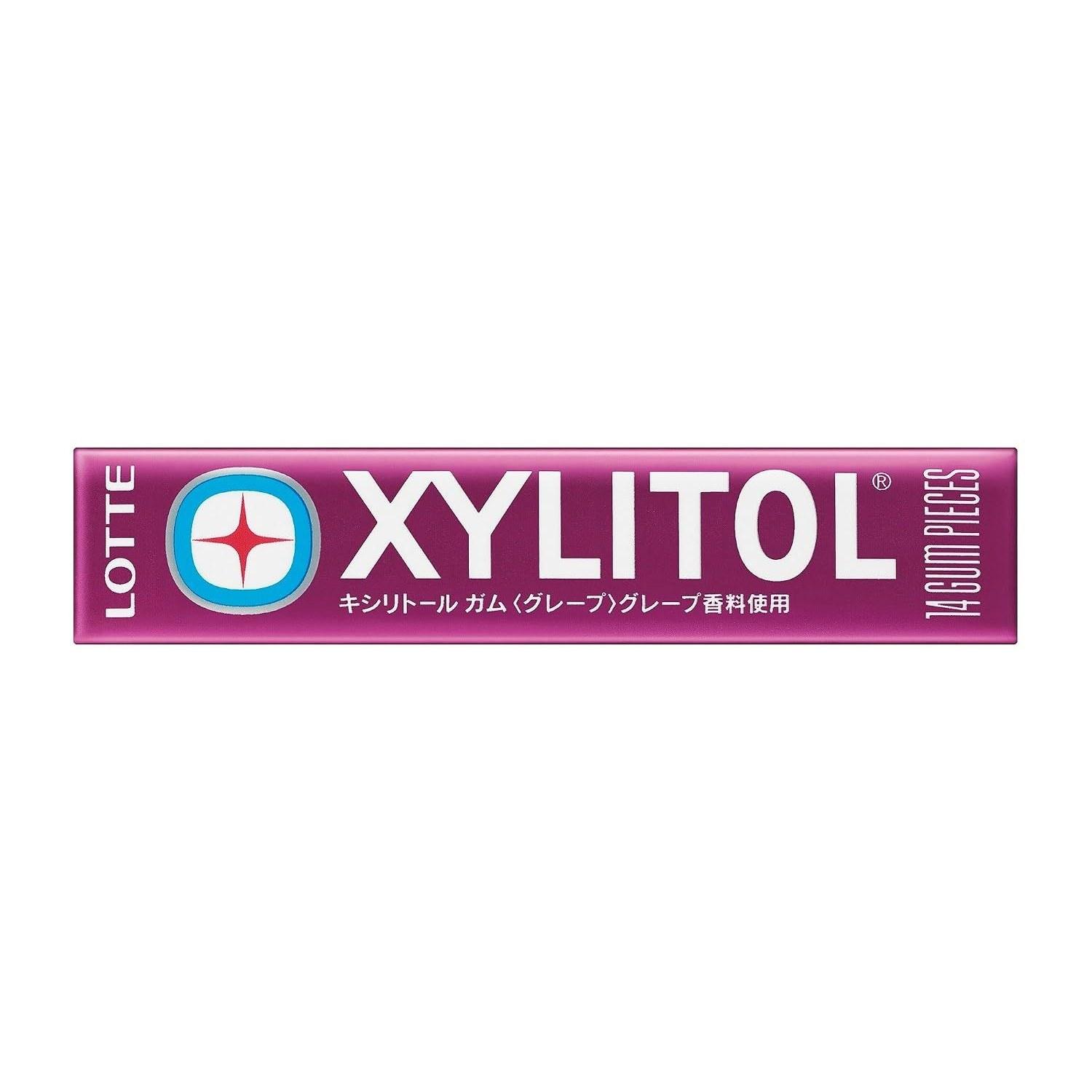 Lotte Xylitol Gum Grape 14 pieces 20 packs