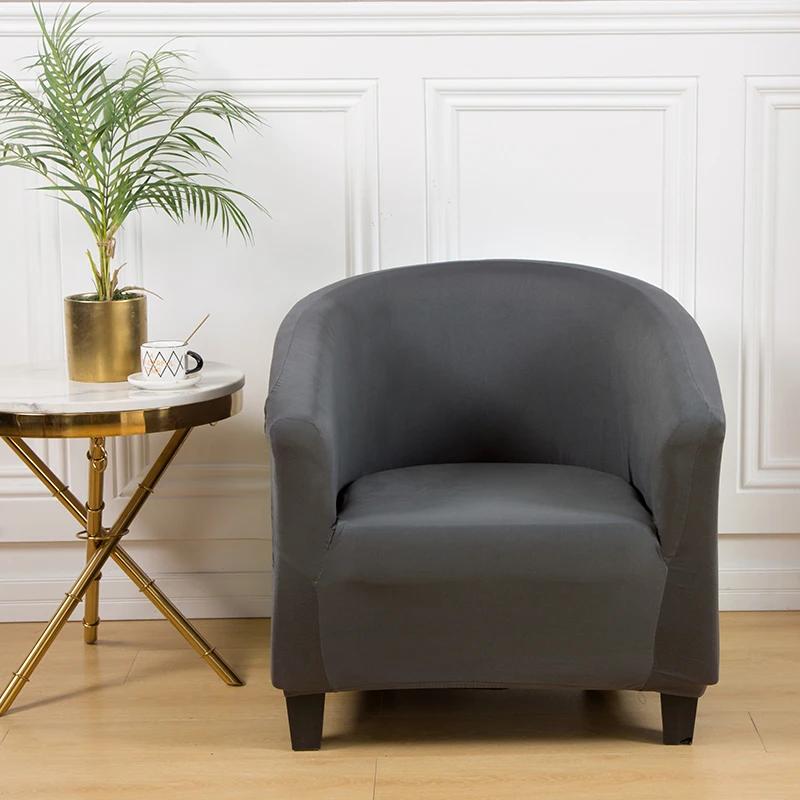 Tub Sofa Cover Stretch Sofa Club Chair Cover Elastic Study Printed  Armrest  Chair Cover for Bar