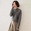 Cashmere Sweater Women's Loose Knit Half-High Neck Pullover for Autumn/Winter