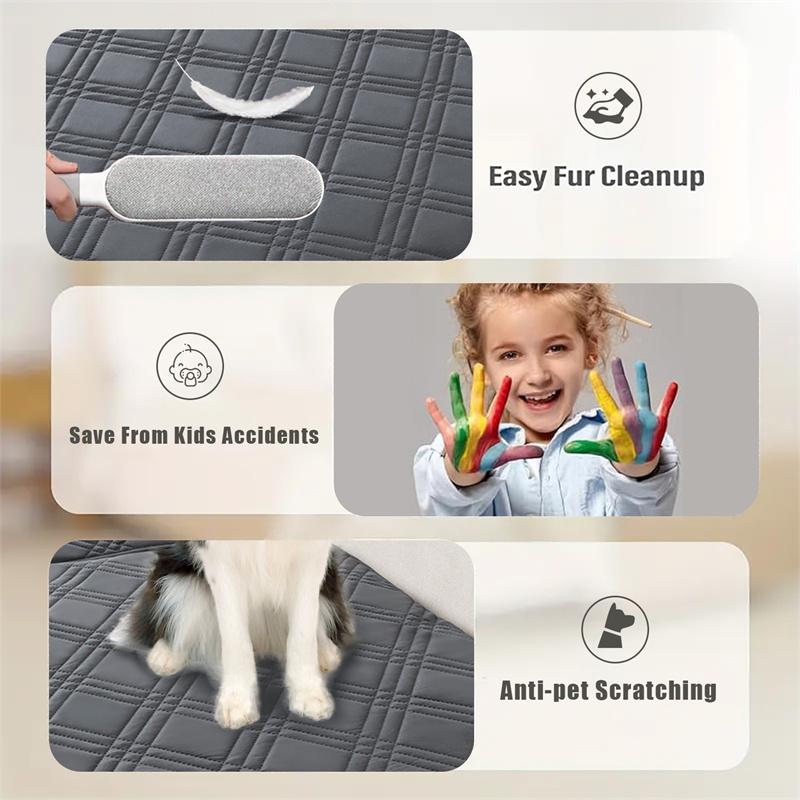 1PC Anti-dirty Plaid Pets Sofa Seat Cover Non-Slip Cats Dogs Bed Mattress Anti-cat Scratch L Couch Pads Slipcover Living Room