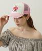 [Milkfed] SWEETS GRAPHIC PRINT MESH CAP for women, LtPINK