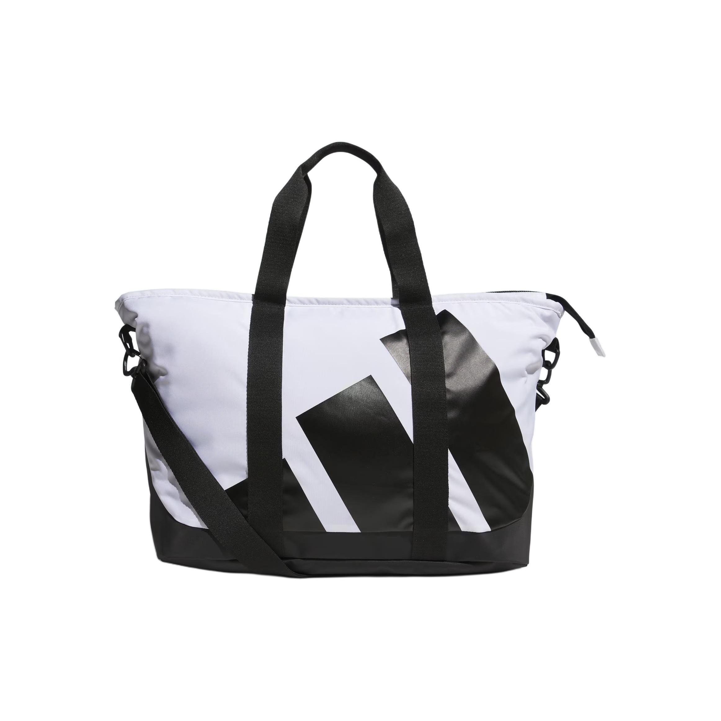 

New Adidas Recycled Polyester One Shoulder Handbag Regular Unisex White & Black IN2746 41.9*20.1*33.0CM