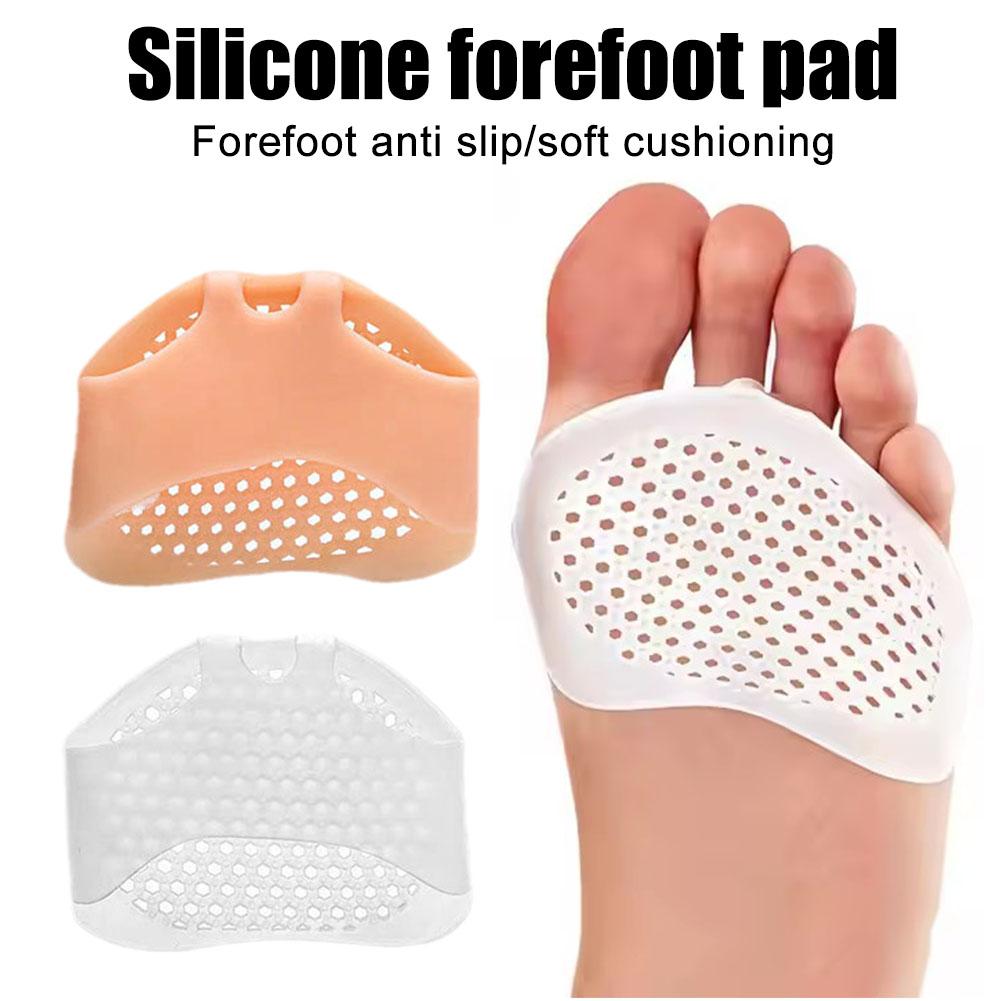 1Pair Silicone Metatarsal Pads, Toe Separation Foot Pads, Orthopedic Foot Massage Insoles, Forefoot Socks, Foot Care Tools
