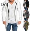 Felpe Morbide con Zip a Manica Lunga Cardigan Casual Lungo da Uomo per Giacca da Esterno