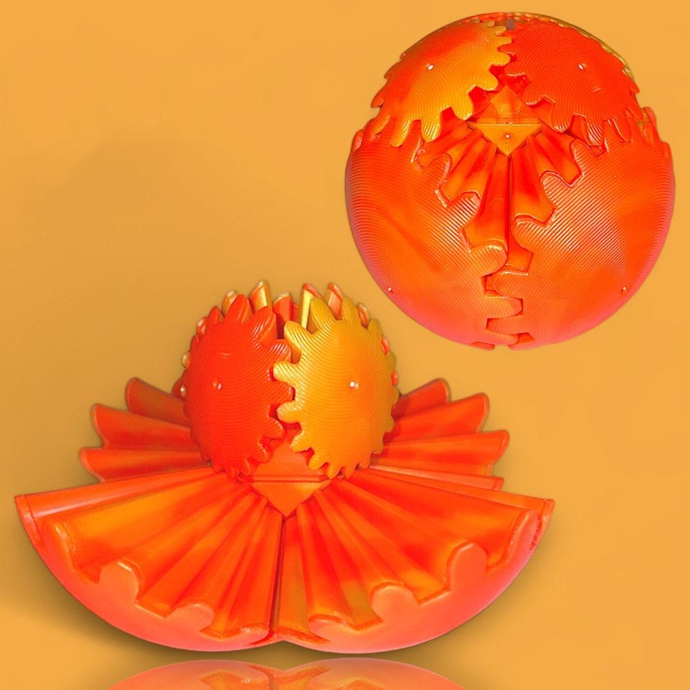 Fidget Toys 3D Printed Gear Ball Anxiety Relaxing Stress Ball New Spin Ball  for Adults Kids Gifts