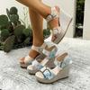 Large-size Platform Fish-mouth Sandals, New Style, Thick Sole, High Heel, Women's Shoes