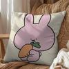 soft round Naughty Rabbit Asamimichan Pillow Case Living Sofa Cushion Cover Suitable For Home Bedroom Room Decoration