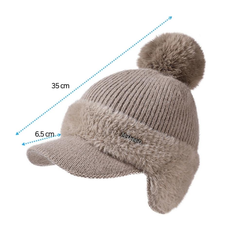 Earflap Knit Fur Cap – 6 Colors