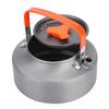 1.1L AluminumTeapot Coffee Tea Pot Kettle for Camping Hiking Kitchen Black Handle