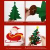 3D Fabric Christmas Tree Desktop Decors Handcrafted Holiday Centerpieces Ornaments Set For Home Office Festives Display