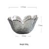 Japanese Petal Glass Compartment Serving Bowl