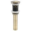 G1 1 4  Brass Bathroom Basin Sink Pop Up Drain Assembly with Over Flow (Green Bronze)