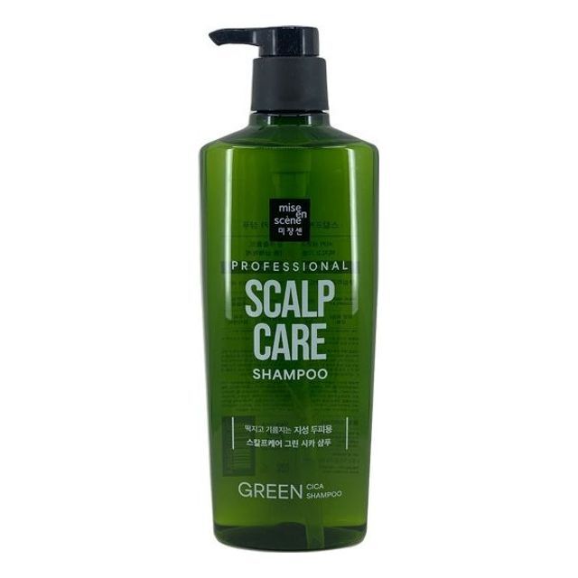 mise en scène ZGGGYYVT Oily scalp sebum care green tea shampoo rinse