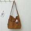 Korean Style Corduroy Tote Bag Elegan Crossbody Bag Casual Multifunctional Shoulder Bag  Travel