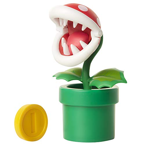 Sanei Boeki Super Mario Figure Collection Plus Pack'n Flower with Coin FCP-007