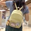 Schooltas Japanse stijl INS mini transparante kinder kleine tas, zoete niche meisjesachtige reis- en winkel kleine rugzak voor vrouwen