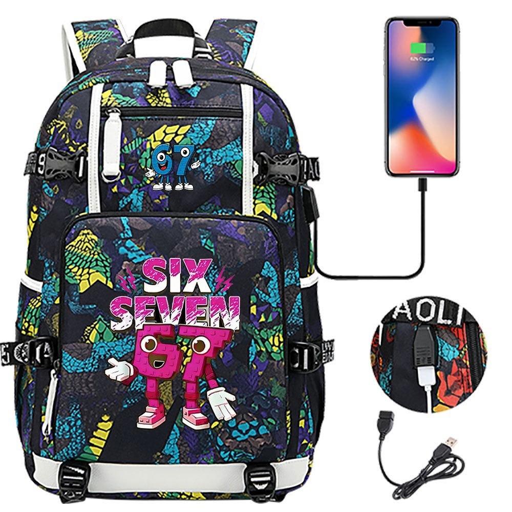 3-delige Schoolrugzakset voor Studenten Grote Capaciteit Oxford Stof Schooltas met Schouderband en Etui 47CMX30CMX15CM