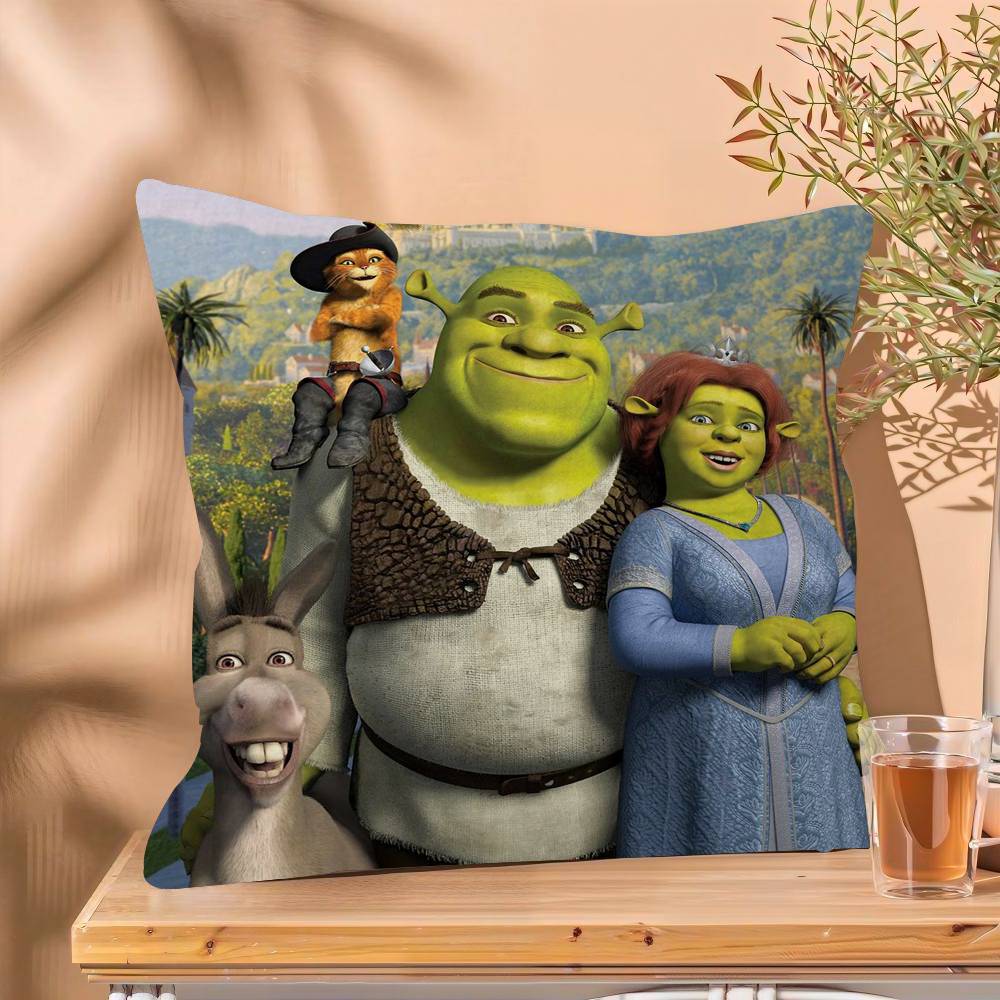 Cartoon Shrek Pillow Anime Pillow Sofa Bed Head Pillow Cover Cushion Cover Fashion