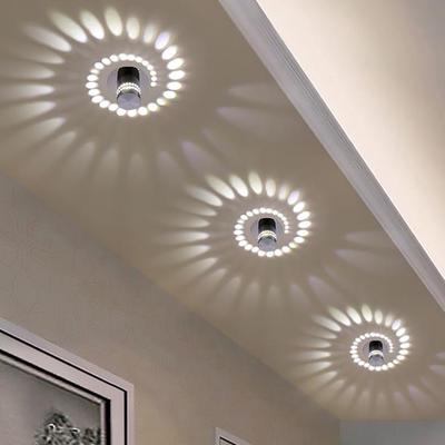 Sconce Hallway Light Ceiling Spiral Lamp Home Bedroom Decor 1.5 2M Staircase smoke black spiral pendant lamps Modern