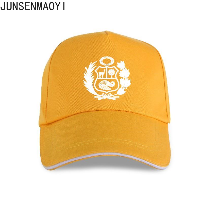 

Бейсбольная кепка для мужчин и женщин, перуанский герб, белые облегающие топы, модная кепка унисекс, кепка дальнобойщика Snapback, шляпы в стиле хип-хоп Adjustable