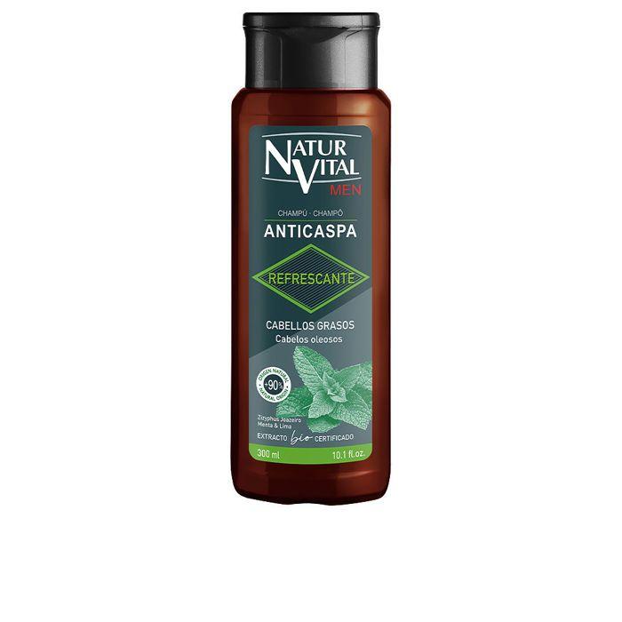 SHAMPOOING ANTIPELLICULAIRE RAFRAÎCHISSANT HOMME Pour Cheveux Gras 300 Ml