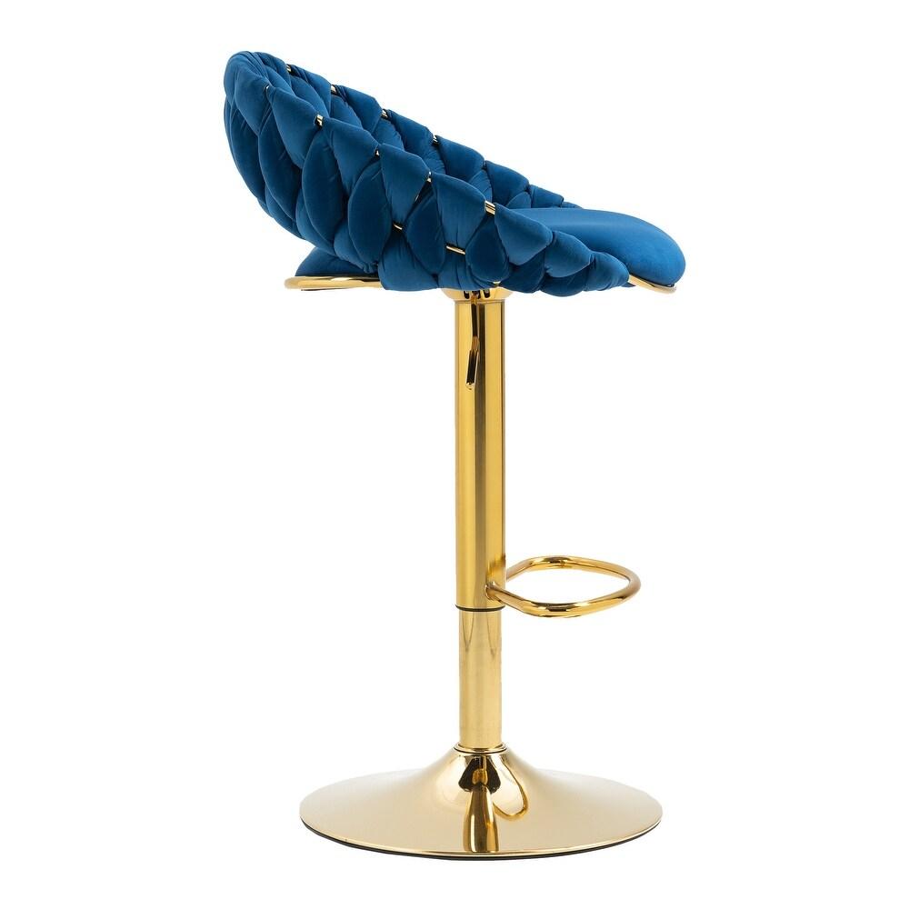 Adjustable Stool, Bar Stool, FARVISO Blue Elegant Loft