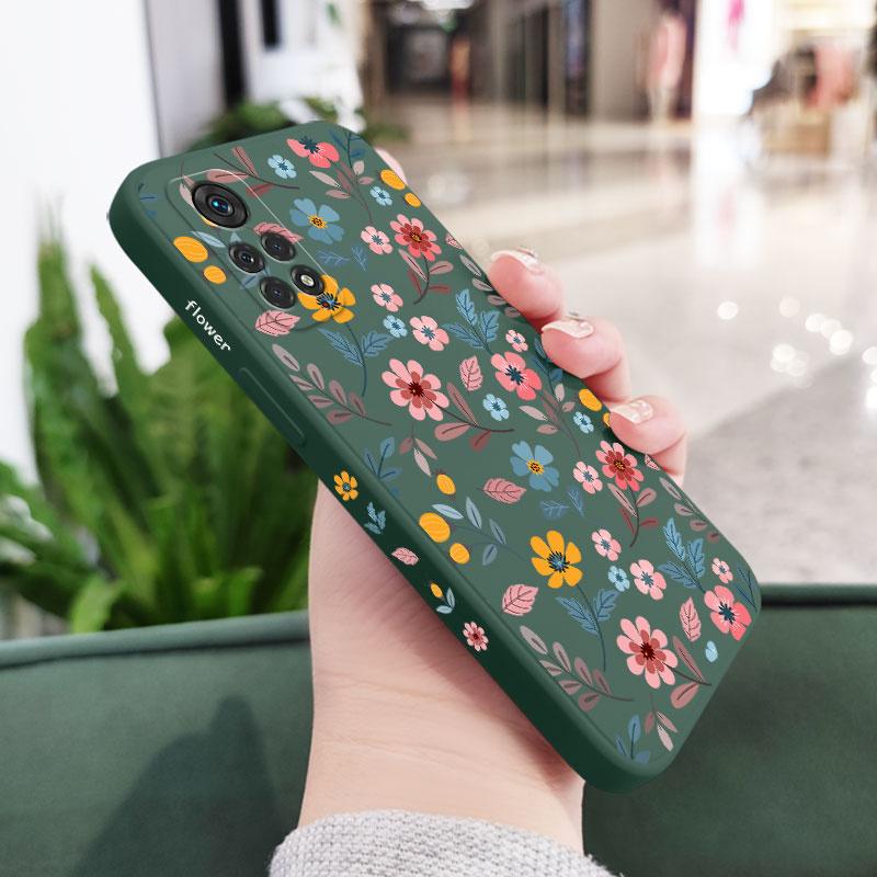 

Leaf Falling Flowers Phone Case For Xiaomi Poco X8 M8 Pro Max 5G Silicone Cover Poco M8 Pro 5G