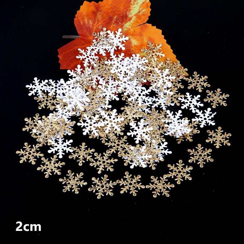 300 ks Zimní vánoční sněhové vločky, Konfety na párty pro svatbu, narozeniny, svátek, Ledová párty