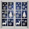 2PC Laser Glass Paper Sunshine Catcher Colorful Window Stickers Rainbow Prism Anti Collision Christmas Snowflake Glass Sticker