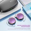 Bluetooth Wireless Earbuds with Lightweight New Wearing Method Gold 5.3 Clip, Open-Back Earphones, Headset, (Rose Purple)