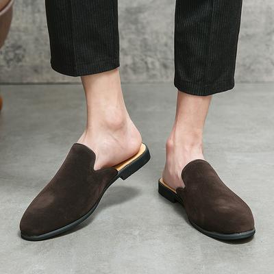 Neuankömmling Herren Wildleder Halbslipper Fahrschuhe Herren Casual Pantoletten Mokassins Atmungsaktive Slipper Zapatos Hombre