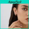 2023 Fashion Trendy Geometric Copper Clasp Earrings Minimalist Versatile Street Style Set