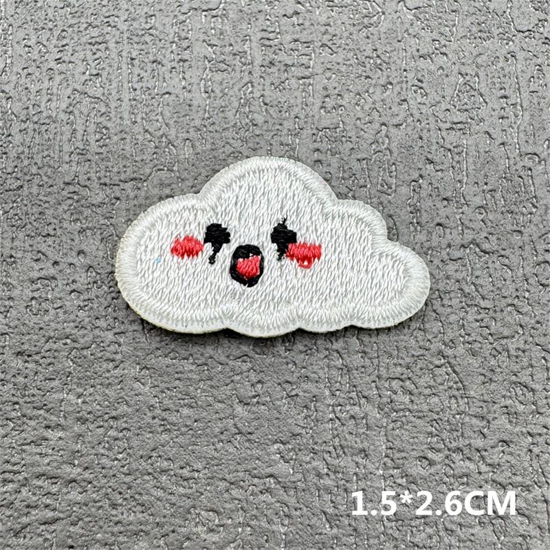 Cute Cartoon Small Embroidery Patches For Clothing Candycherry Patch Iron On Patches On Clothes Fusible Patch Stickers Badges