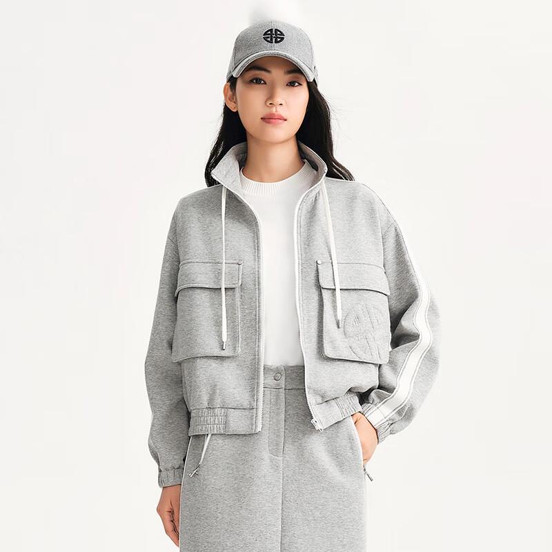 Kardanton Women's Grey Blazer Jacket