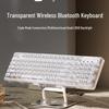 Z99 Transparent Crystal Wireless Bluetooth Keyboard and Mouse Set - Mechanical and Stylish for Girls' Office Use