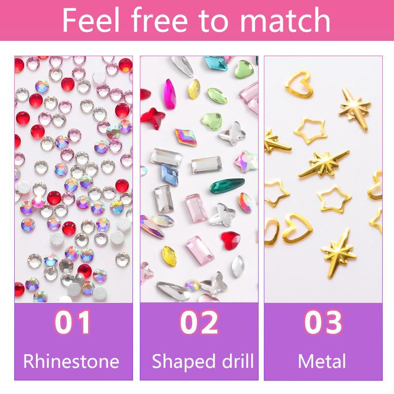 1Set Dental Tooth Gems Diamond Ornament Diy Tools Various Shapes Color Teeth Jewelry Denture Acrylic