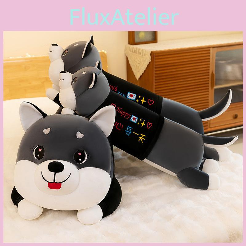Adorable Husky Plush Toy Large Cuddly Pillow For Girls Soft And Washable