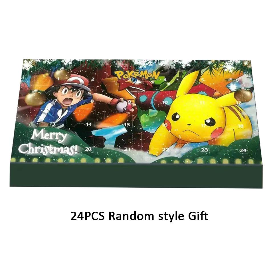 24 Stück Set Pokemon Figur Weihnachten Halloween Adventskalender Geschenk Kawaii Pikachu Anime Figural Action PVC Modell Kinderspielzeug Geschenke