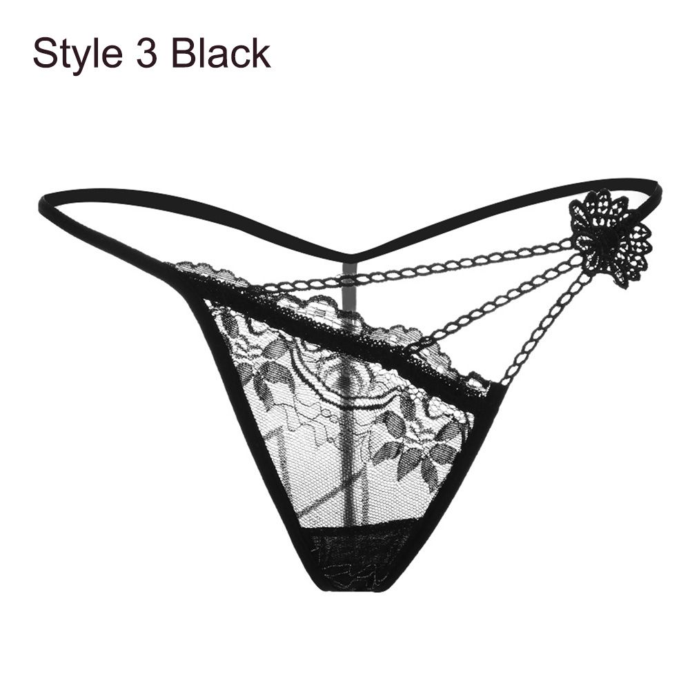 Underwear Underpants Low Waist Briefs Women Erotic Lingerie Lace Flowers G-string Sexy Panties