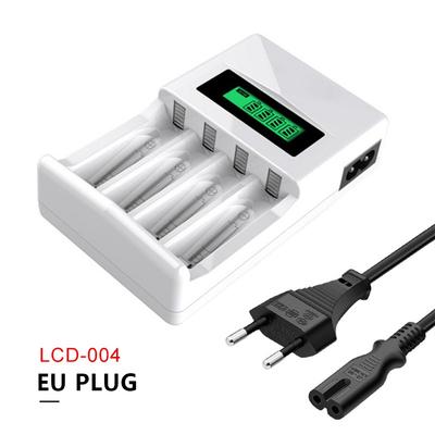 Professional Adapter 4 Slots AA/AAA Battery Charger NiCd NiMh LCD Display Charging Tool