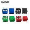 10PCS PCB Terminal Block Connector Pitch 5.0mm KF301 Straight Pin 2P 3P Screw PCB Terminal Blocks Connector Blue Black Green