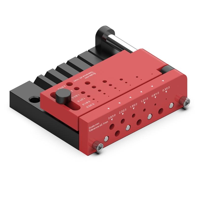 

Надежный металлический кондуктор для точного сверления отверстий, позиционер для разметки отверстий для рукоделия, моделирования и металлообработки 1