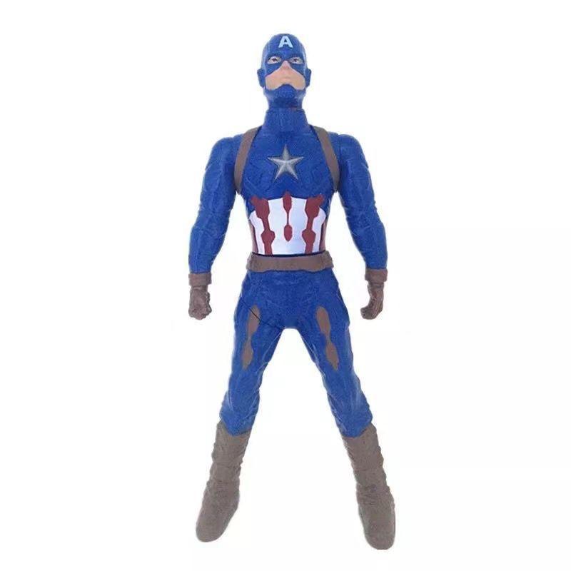 18cm New Doll Model Spider-Man Figures Press Rotate Superman Steve Rogers Figurines Kids Toys Fans Gifts and Kid Friendly Entertaining Fun Play Safe