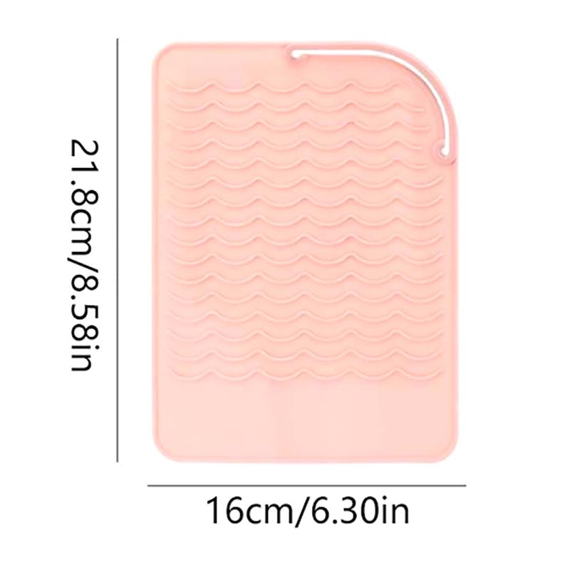 Multifunctional Silicone Heat Resistant Pad Insulation Mat For Hair Straightener Heat Curling Stick Curler Flat Irons