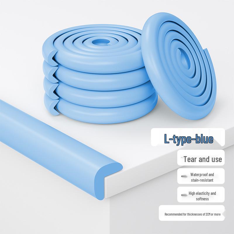 L-shaped Anti-Collision Corner Protectors: Soft Self-Adhesive Strip for Walls, Tables, and Window Sills