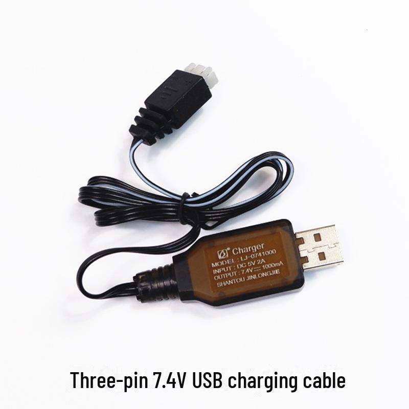 B3 Lithium Battery Charger: 11.1V Balance, 7.4V Cable, 20W Fast Charging for Toys.